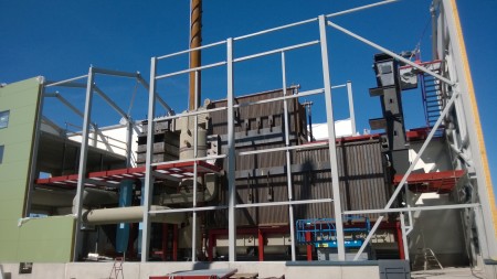 Kattilalaitoksen asennus / Erection of boiler plant