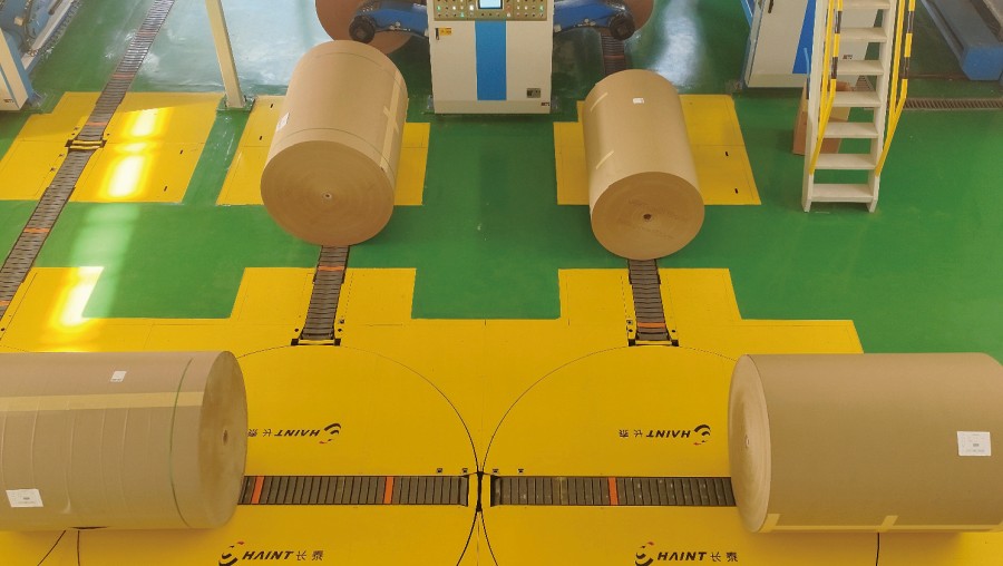 Box plant roll handling